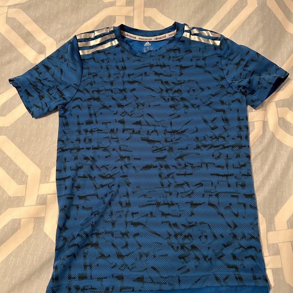 Adidas Men's Blue Graphic T-Shirt